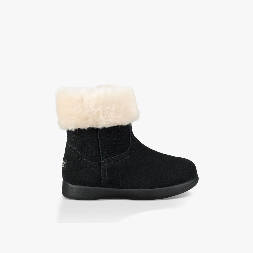 Bottes UGG Jorie II Garcon Noir Soldes 505KNPLT